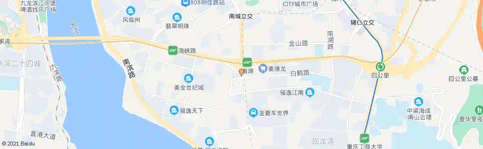重庆大石立交_公交站地图_重庆公交_妙搜公交查询2025