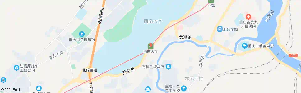 重庆西南大学_公交站地图_重庆公交_妙搜公交查询2025