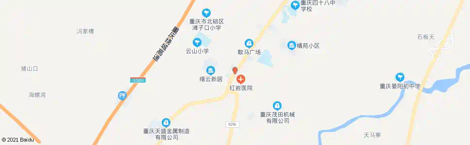 重庆红三村_公交站地图_重庆公交_妙搜公交查询2025