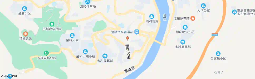 重庆顺江小区_公交站地图_重庆公交_妙搜公交查询2025