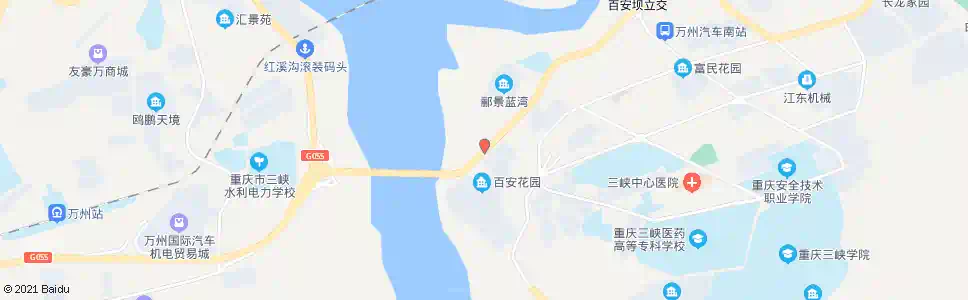 重庆百安花园_公交站地图_重庆公交_妙搜公交查询2025