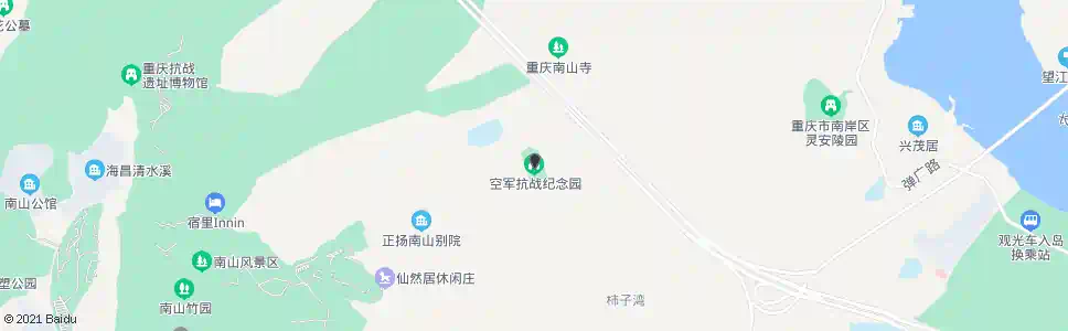 重庆空军坟_公交站地图_重庆公交_妙搜公交查询2025