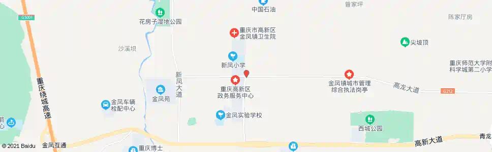 重庆金凤公租房_公交站地图_重庆公交_妙搜公交查询2025