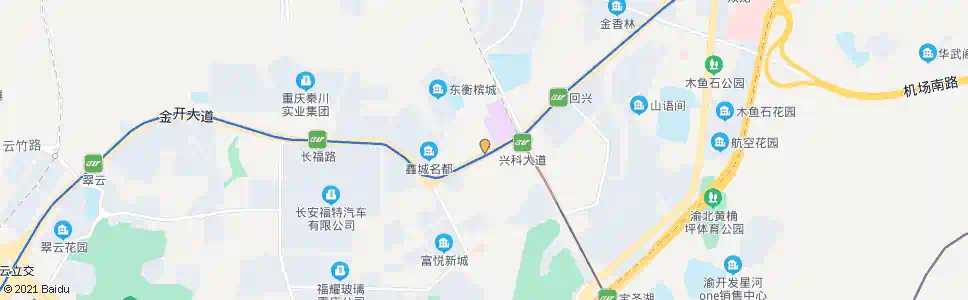重庆回兴工业园区(东)_公交站地图_重庆公交_妙搜公交查询2025