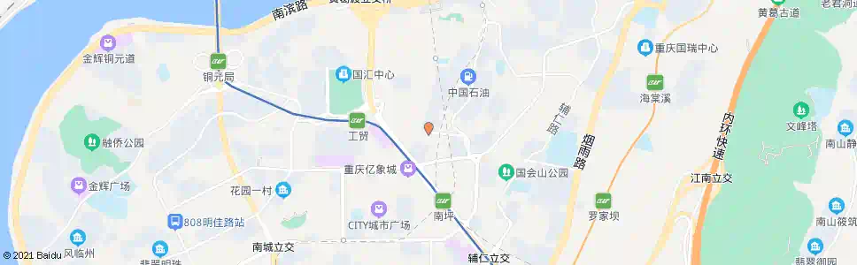重庆天龙广场后门_公交站地图_重庆公交_妙搜公交查询2025