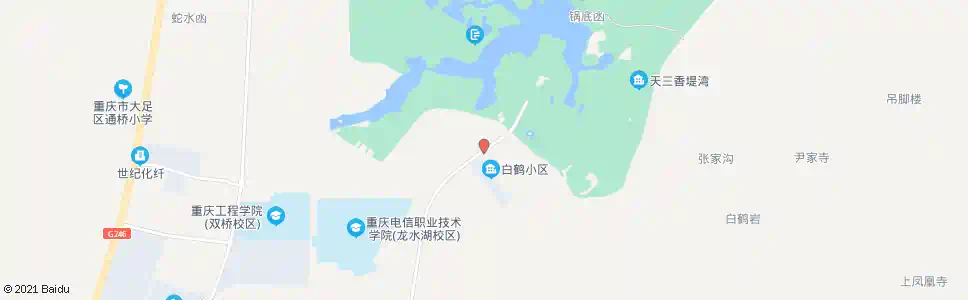 重庆白鹤家园_公交站地图_重庆公交_妙搜公交查询2025