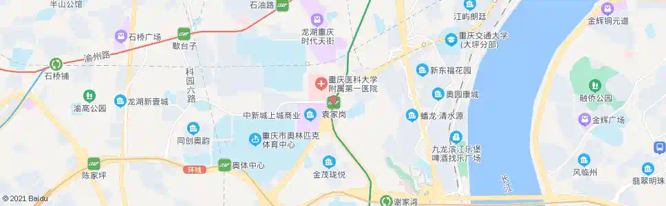 重庆轨道袁家岗站_公交站地图_重庆公交_妙搜公交查询2025