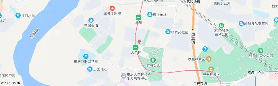 重庆康庄美地小学_公交站地图_重庆公交_妙搜公交查询2025