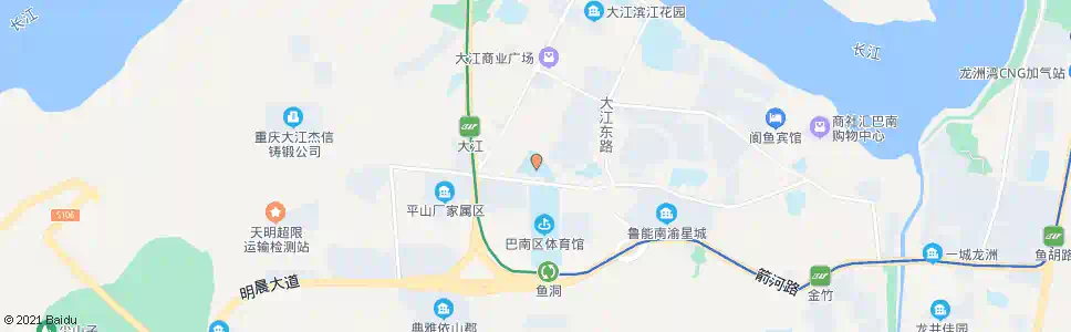 重庆鱼洞中学_公交站地图_重庆公交_妙搜公交查询2025