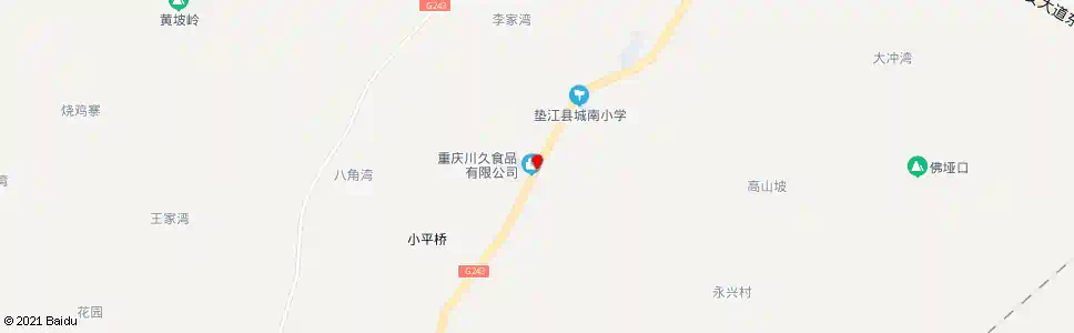 重庆垫江城南_公交站地图_重庆公交_妙搜公交查询2025