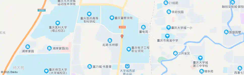 重庆大学城东路路口_公交站地图_重庆公交_妙搜公交查询2025