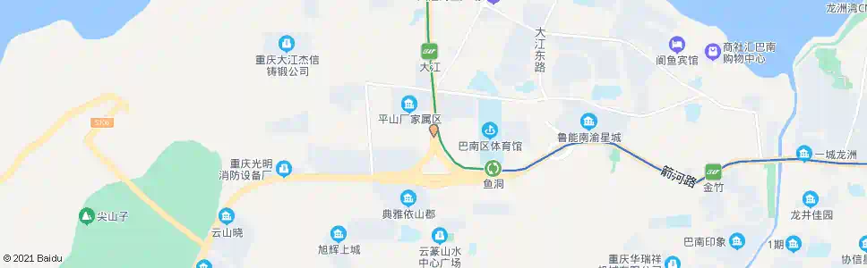 重庆白云路_公交站地图_重庆公交_妙搜公交查询2025