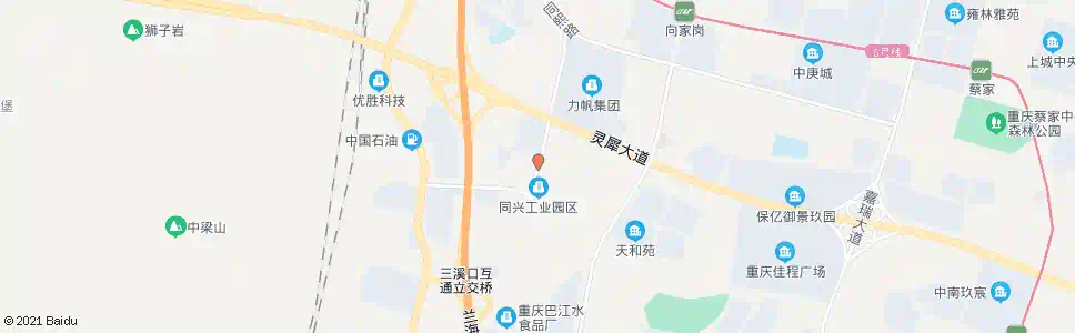 重庆蔡家管委会_公交站地图_重庆公交_妙搜公交查询2025