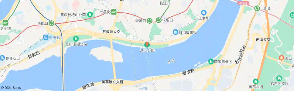 重庆滨江公园_公交站地图_重庆公交_妙搜公交查询2025
