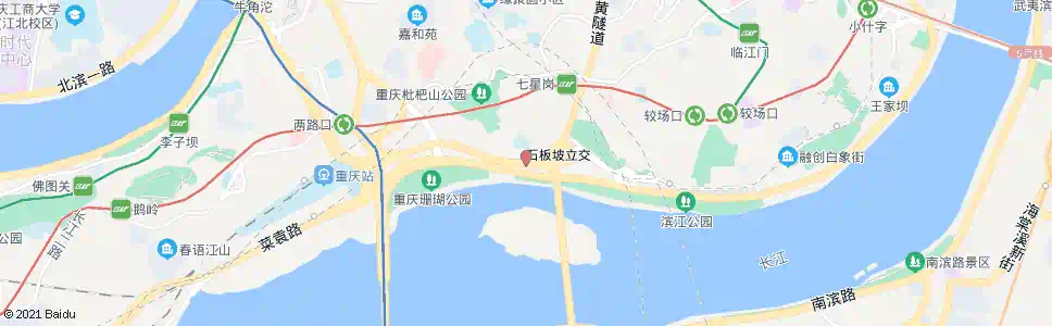 重庆长江大桥北桥头_公交站地图_重庆公交_妙搜公交查询2025