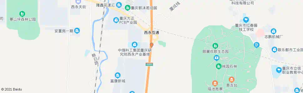 重庆西永收费站_公交站地图_重庆公交_妙搜公交查询2025