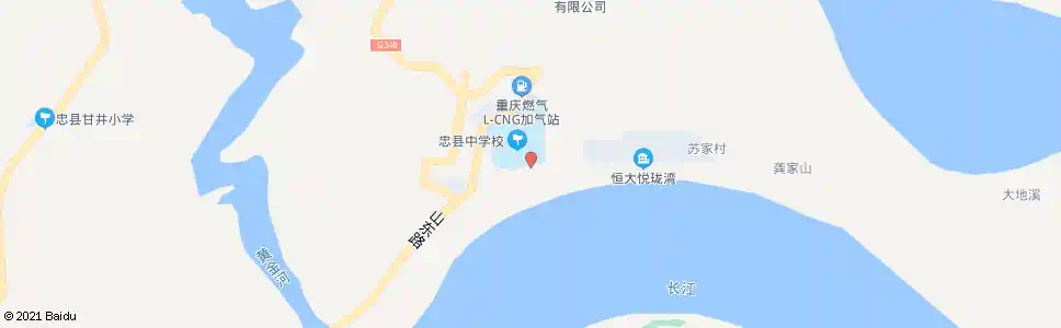 重庆忠县中学_公交站地图_重庆公交_妙搜公交查询2025