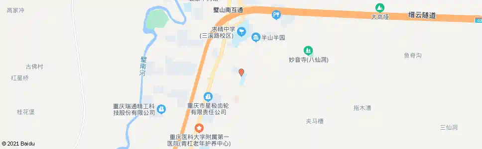 重庆青山花园_公交站地图_重庆公交_妙搜公交查询2025