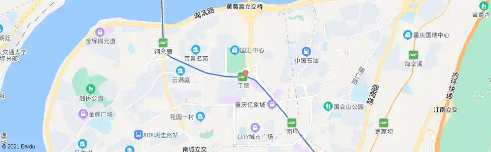 重庆工贸(大厦)_公交站地图_重庆公交_妙搜公交查询2025