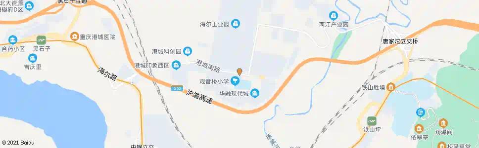 重庆港城南路_公交站地图_重庆公交_妙搜公交查询2025