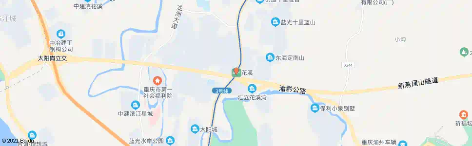 重庆花溪站_公交站地图_重庆公交_妙搜公交查询2025