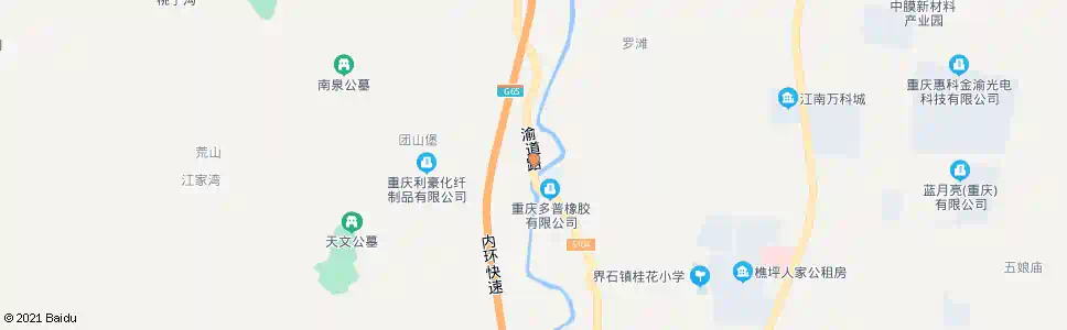 重庆桃花滩_公交站地图_重庆公交_妙搜公交查询2025