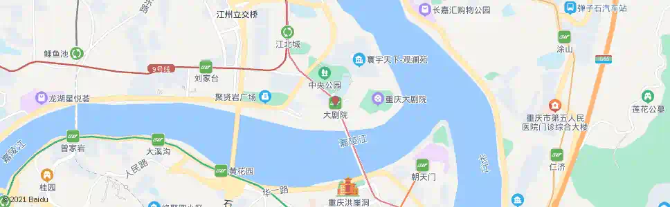 重庆大剧院(轨道站)_公交站地图_重庆公交_妙搜公交查询2025