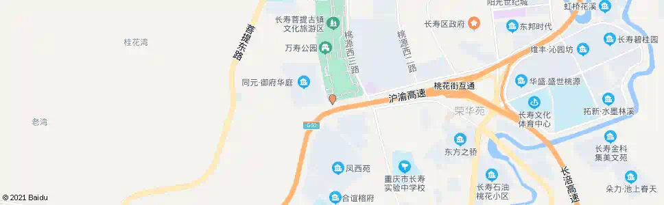 重庆长寿古镇_公交站地图_重庆公交_妙搜公交查询2025