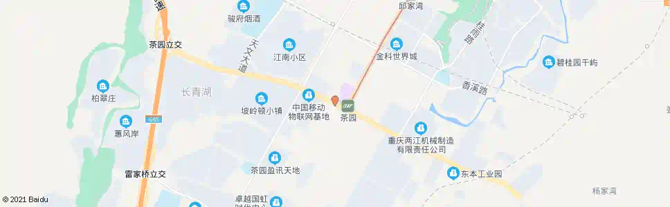 重庆轨道茶园站_公交站地图_重庆公交_妙搜公交查询2025
