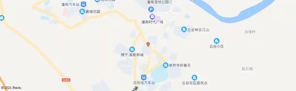 重庆四方花园_公交站地图_重庆公交_妙搜公交查询2025