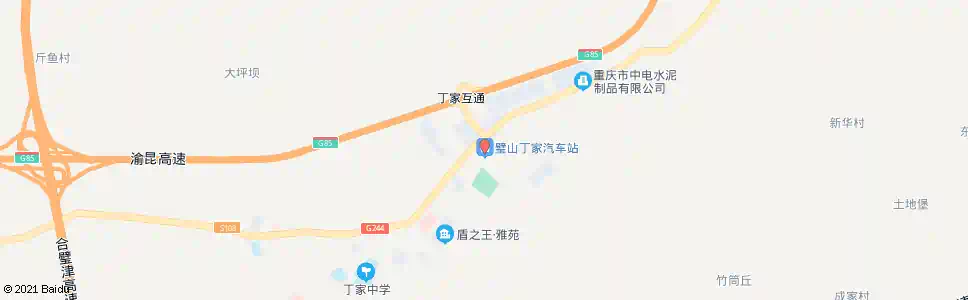 重庆丁家新车站_公交站地图_重庆公交_妙搜公交查询2025