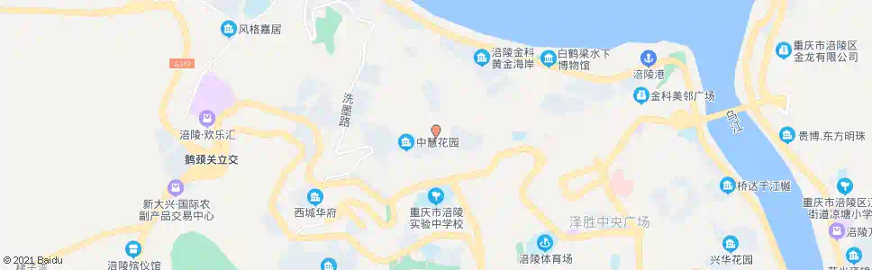 重庆建业花园_公交站地图_重庆公交_妙搜公交查询2025