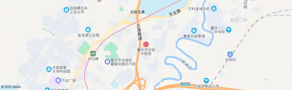重庆北碚区中医院_公交站地图_重庆公交_妙搜公交查询2025