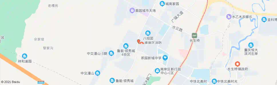 重庆茶园消防队_公交站地图_重庆公交_妙搜公交查询2025
