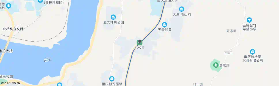 重庆二公里_公交站地图_重庆公交_妙搜公交查询2025