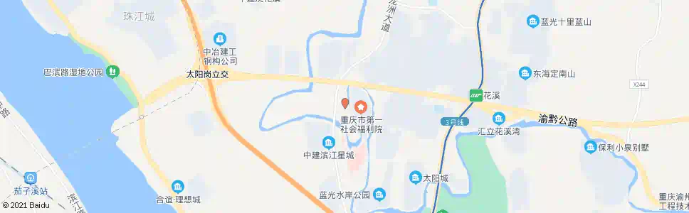 重庆苦竹坝_公交站地图_重庆公交_妙搜公交查询2025