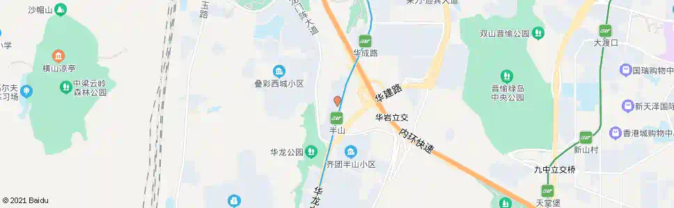 重庆半山环道1站_公交站地图_重庆公交_妙搜公交查询2025