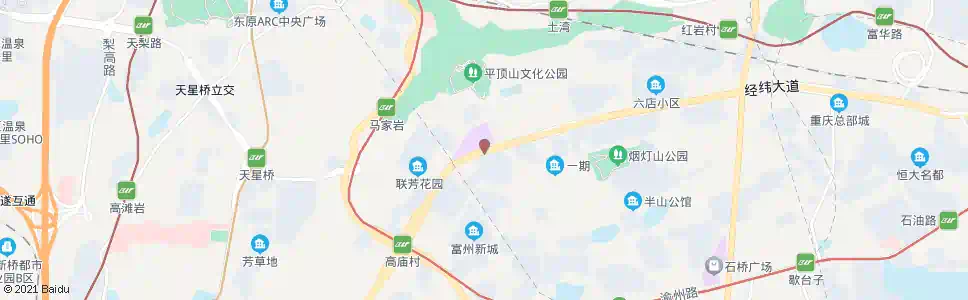 重庆高庙村三支路口_公交站地图_重庆公交_妙搜公交查询2025