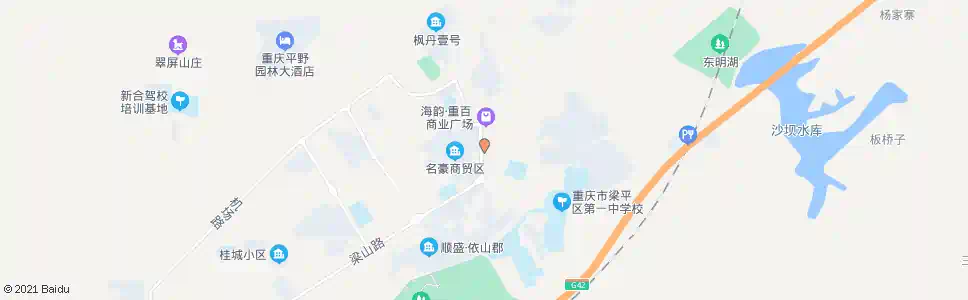 重庆梁平人民银行_公交站地图_重庆公交_妙搜公交查询2025