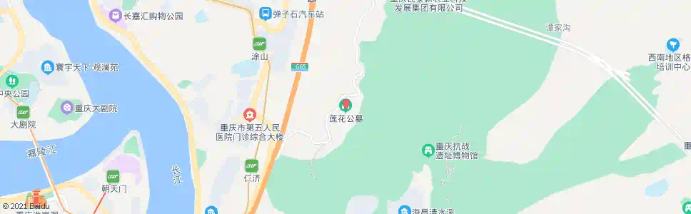 重庆莲花公墓(招呼)_公交站地图_重庆公交_妙搜公交查询2025