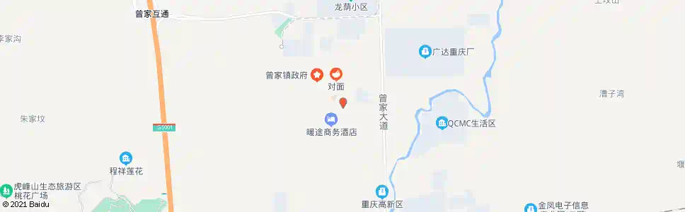 重庆曾家_公交站地图_重庆公交_妙搜公交查询2025
