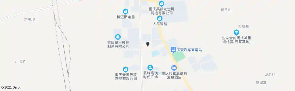 重庆重庆集装箱中心_公交站地图_重庆公交_妙搜公交查询2025