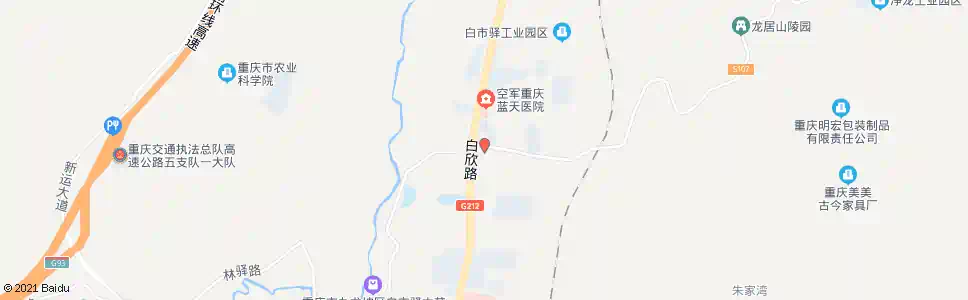 重庆白市驿重客隆_公交站地图_重庆公交_妙搜公交查询2025