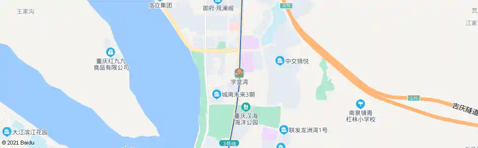 重庆学堂湾站_公交站地图_重庆公交_妙搜公交查询2025