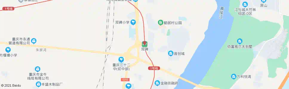 重庆轨道双碑站_公交站地图_重庆公交_妙搜公交查询2025