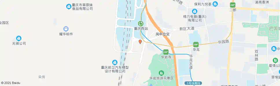 重庆华岩(路口)_公交站地图_重庆公交_妙搜公交查询2025