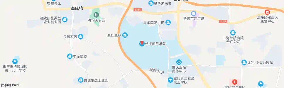 重庆长江师院_公交站地图_重庆公交_妙搜公交查询2025