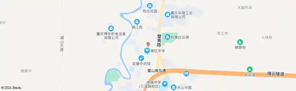重庆青杠中学_公交站地图_重庆公交_妙搜公交查询2025