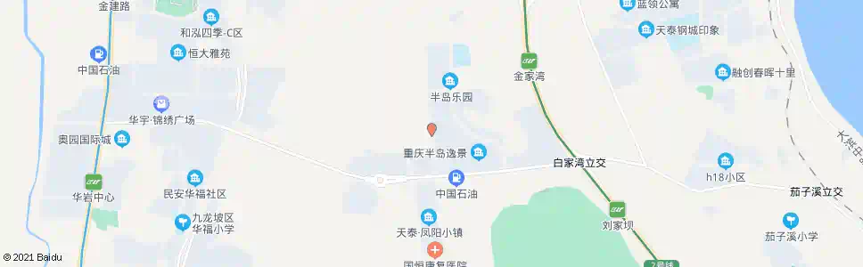 重庆半岛逸景(公租房)_公交站地图_重庆公交_妙搜公交查询2025