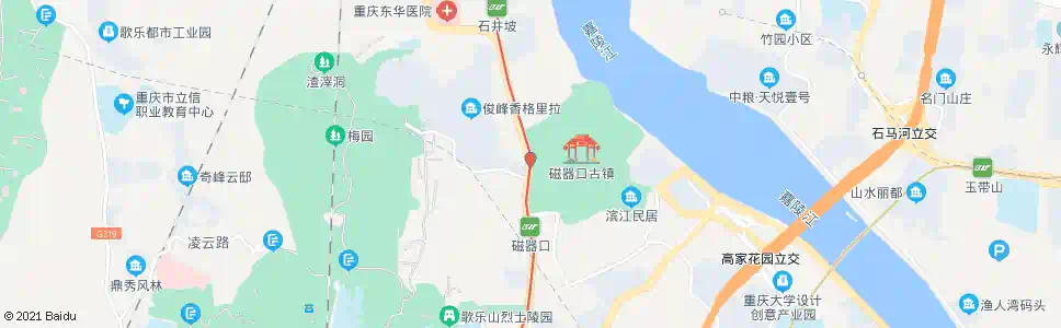 重庆金碧街_公交站地图_重庆公交_妙搜公交查询2025